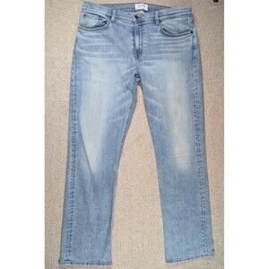 Tecovas Slim Jean Light Blue Men's 38x32 Italian Denim USA Made Stretch Jeans